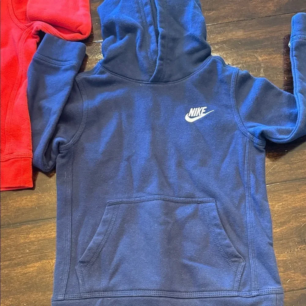 Nike Kids' Red and Navy Hoodies Boys 6